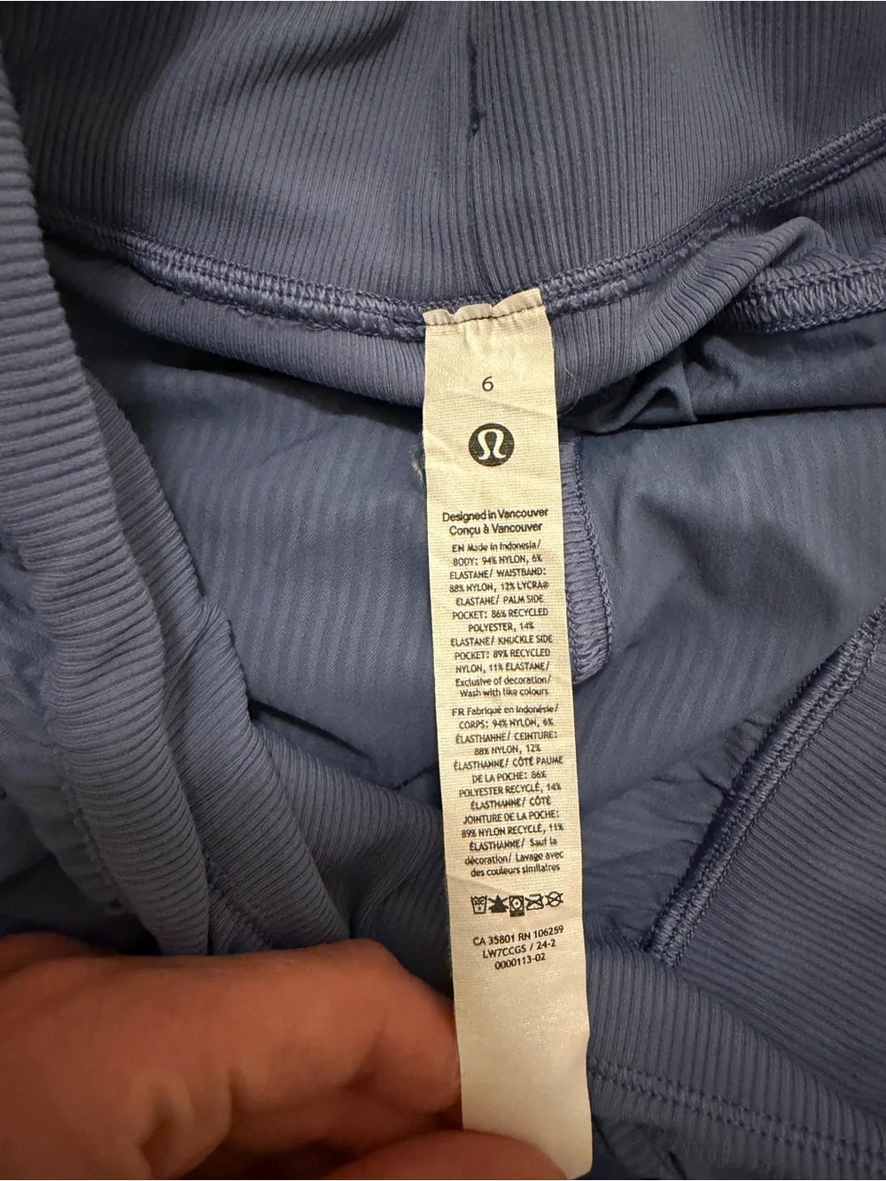 lululemon athletica Slate Blue Athletic Drawstring Shorts